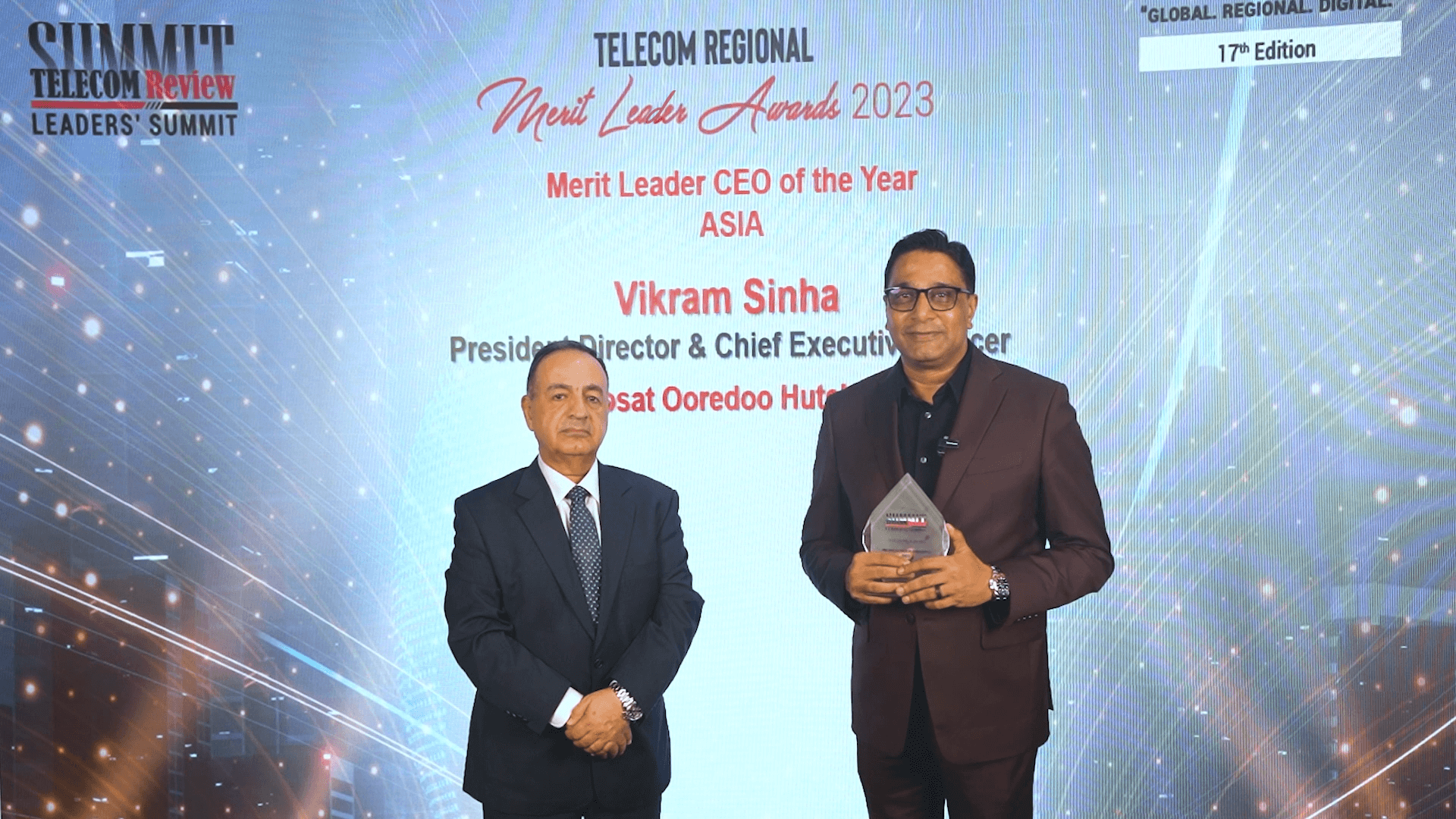 Vikram Sinha, President Director & CEO of Indosat Awarded Merit Leader CEO of the Year – Asia 